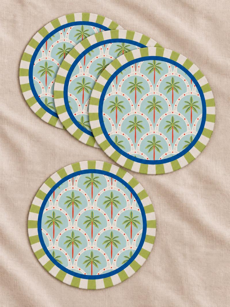 Set 4 individuales Palma