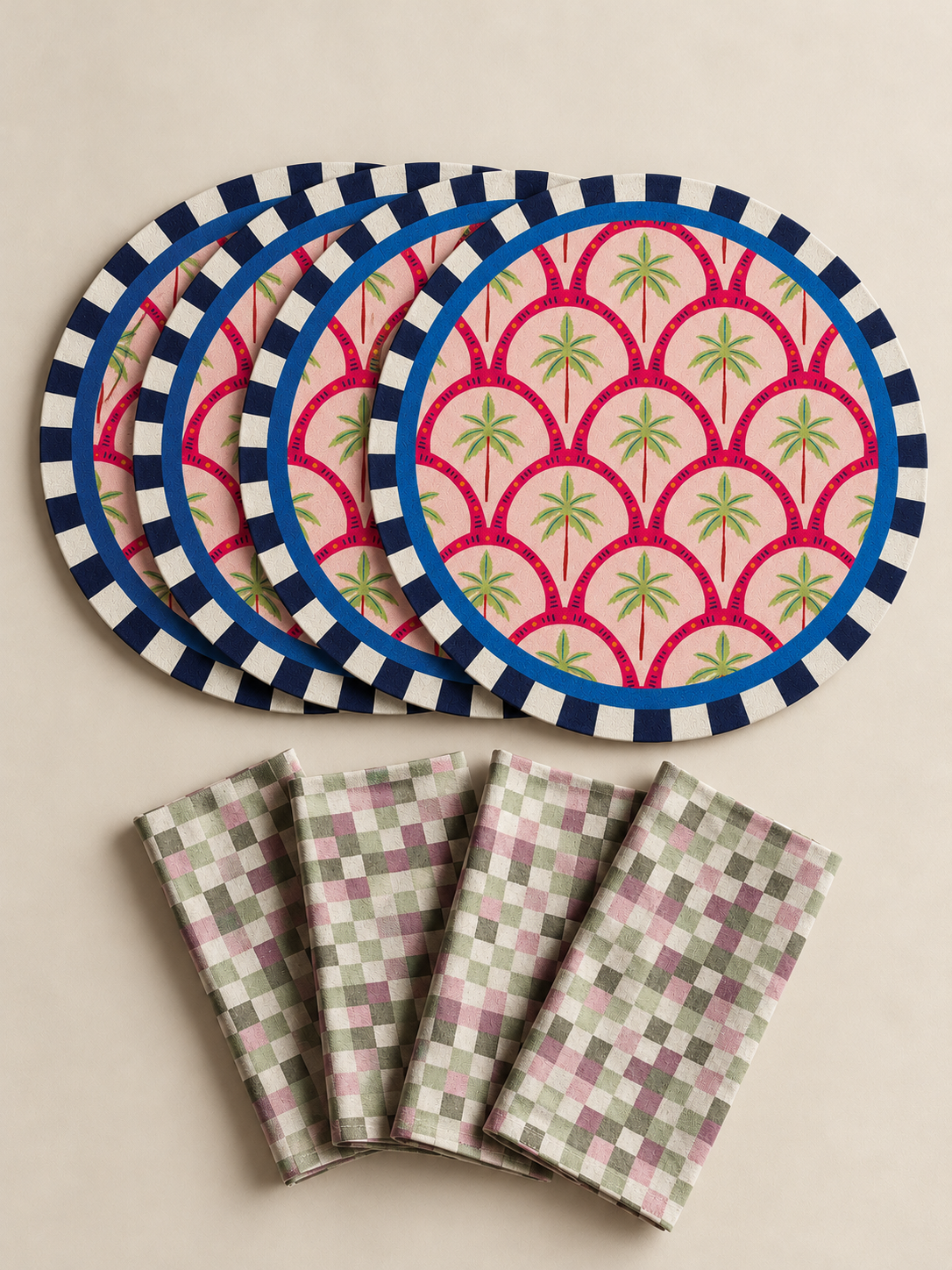 Set de Mesa Esencial Flamingo | 4 Personas