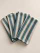Set 4 servilletas Raya Bleu