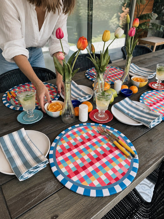 Individual Picnic Pop en mesa puesta