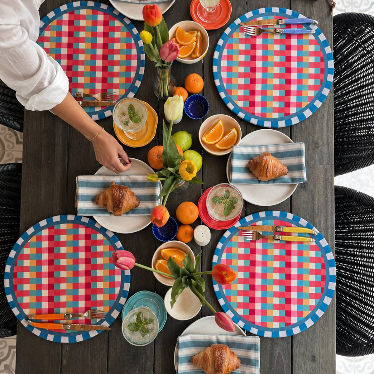 Individual Picnic Pop en mesa puesta