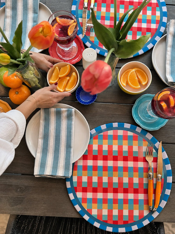 Individual Picnic Pop en mesa puesta