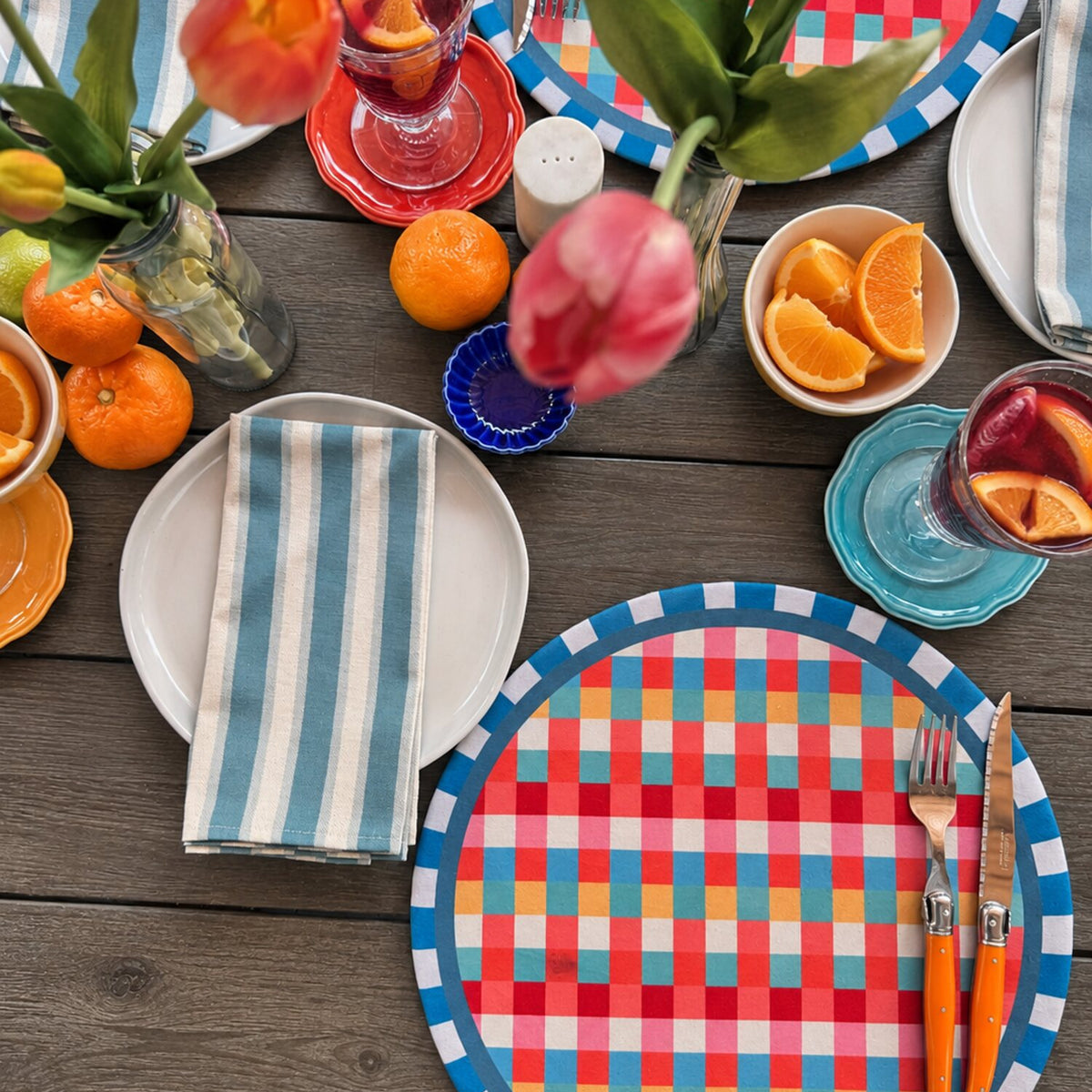 Individual Picnic Pop en mesa puesta