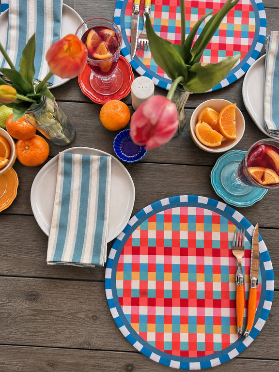 Individual Picnic Pop en mesa puesta