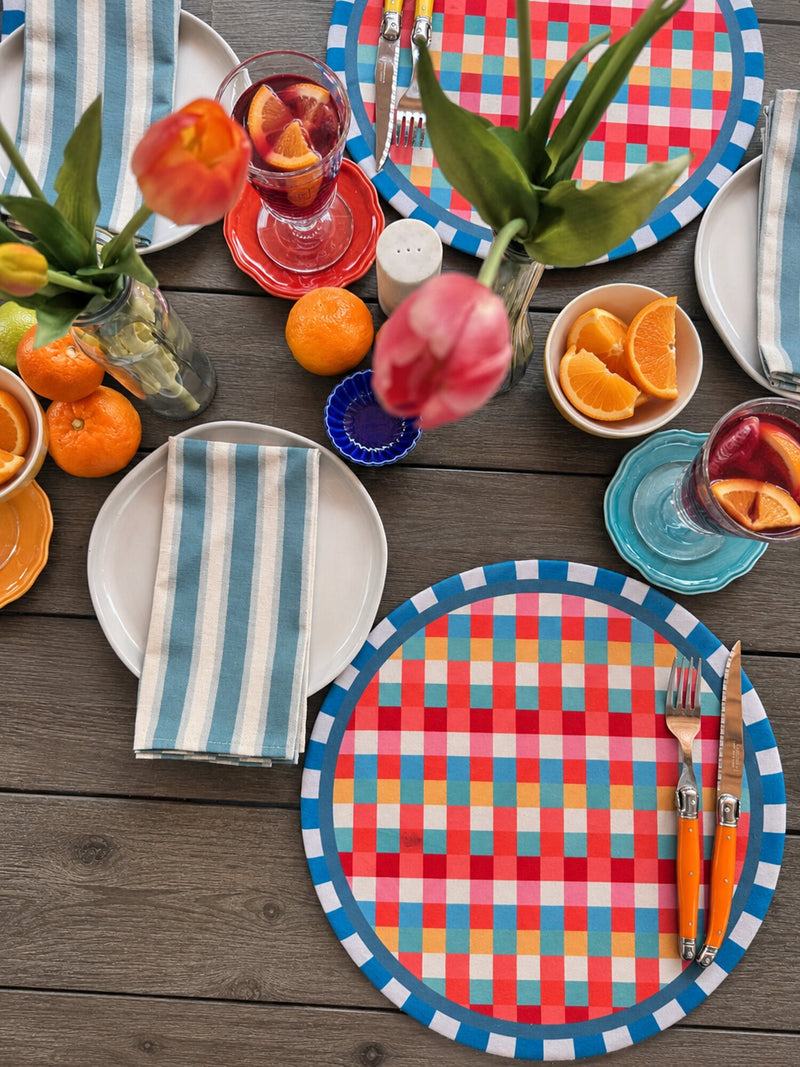 Individual Picnic Pop en mesa puesta